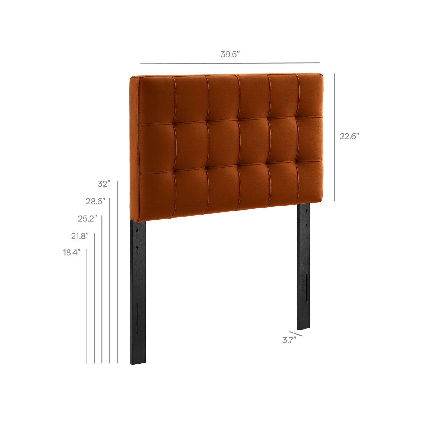 Lily Stain-Resistant Performance Velvet Twin Size Headboard by Modway