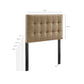 Lily Stain-Resistant Performance Velvet Twin Size Headboard by Modway