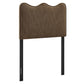 Athena Striped Fabric Upholstered Twin Size Headboard by Modway