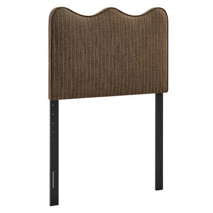 Athena Striped Fabric Upholstered Twin Size Headboard by Modway