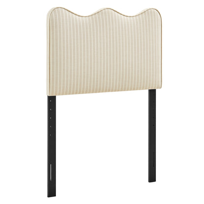 Athena Striped Fabric Upholstered Twin Size Headboard by Modway