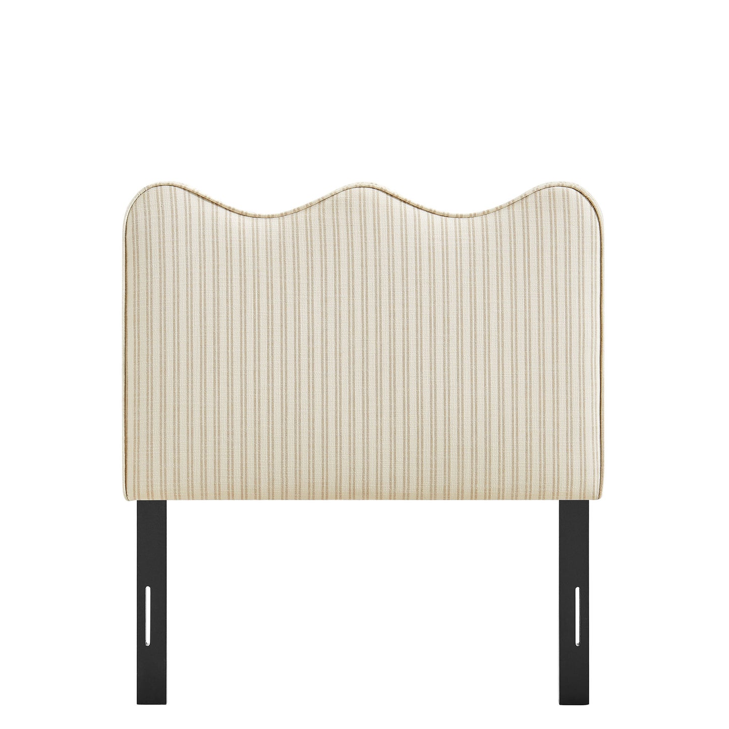Athena Striped Fabric Upholstered Twin Size Headboard by Modway