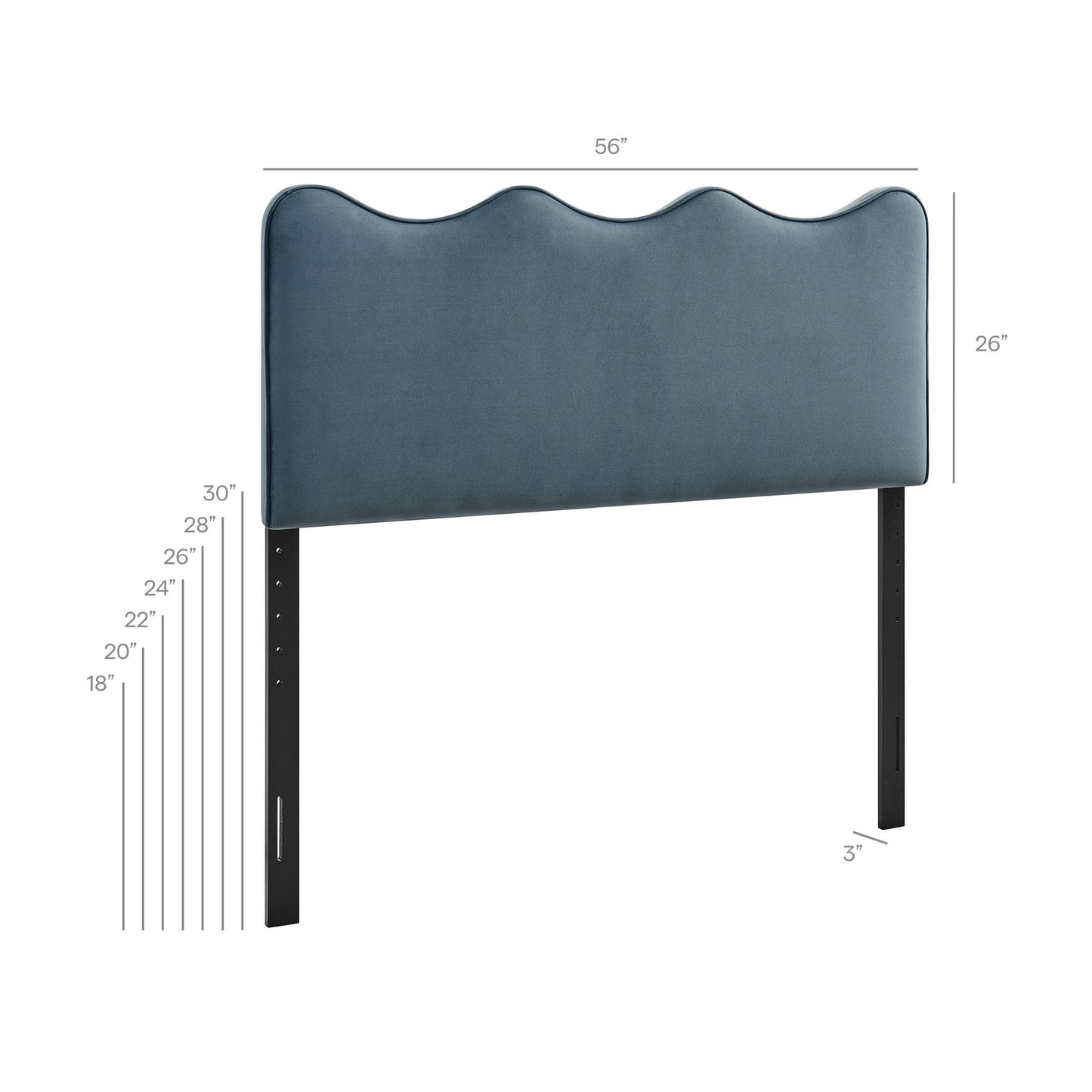Athena Stain-Resistant Performance Velvet Full Size Headboard by Modway