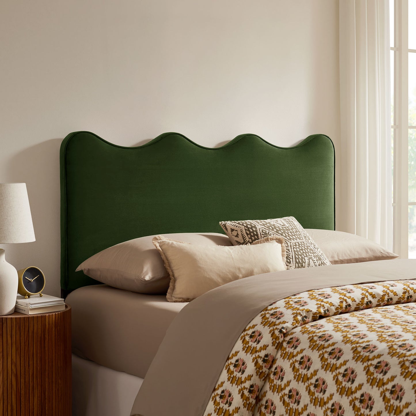 Athena Stain-Resistant Performance Velvet Full Size Headboard by Modway