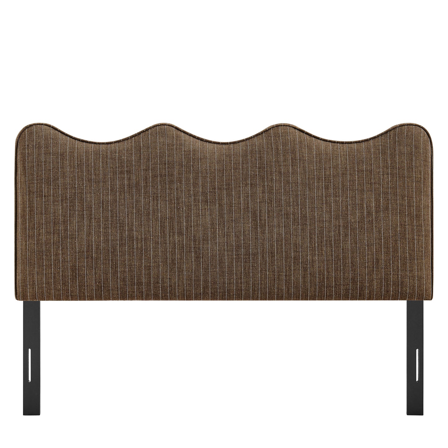 Athena Striped Fabric Upholstered Full Size Headboard by Modway