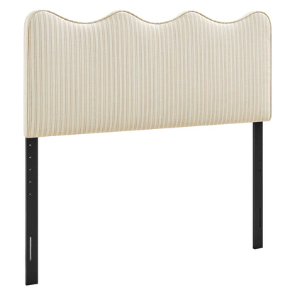 Athena Striped Fabric Upholstered Full Size Headboard by Modway