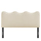Athena Striped Fabric Upholstered Full Size Headboard by Modway