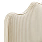 Athena Striped Fabric Upholstered Full Size Headboard by Modway