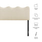 Athena Striped Fabric Upholstered Full Size Headboard by Modway