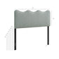 Athena Striped Fabric Upholstered Full Size Headboard by Modway