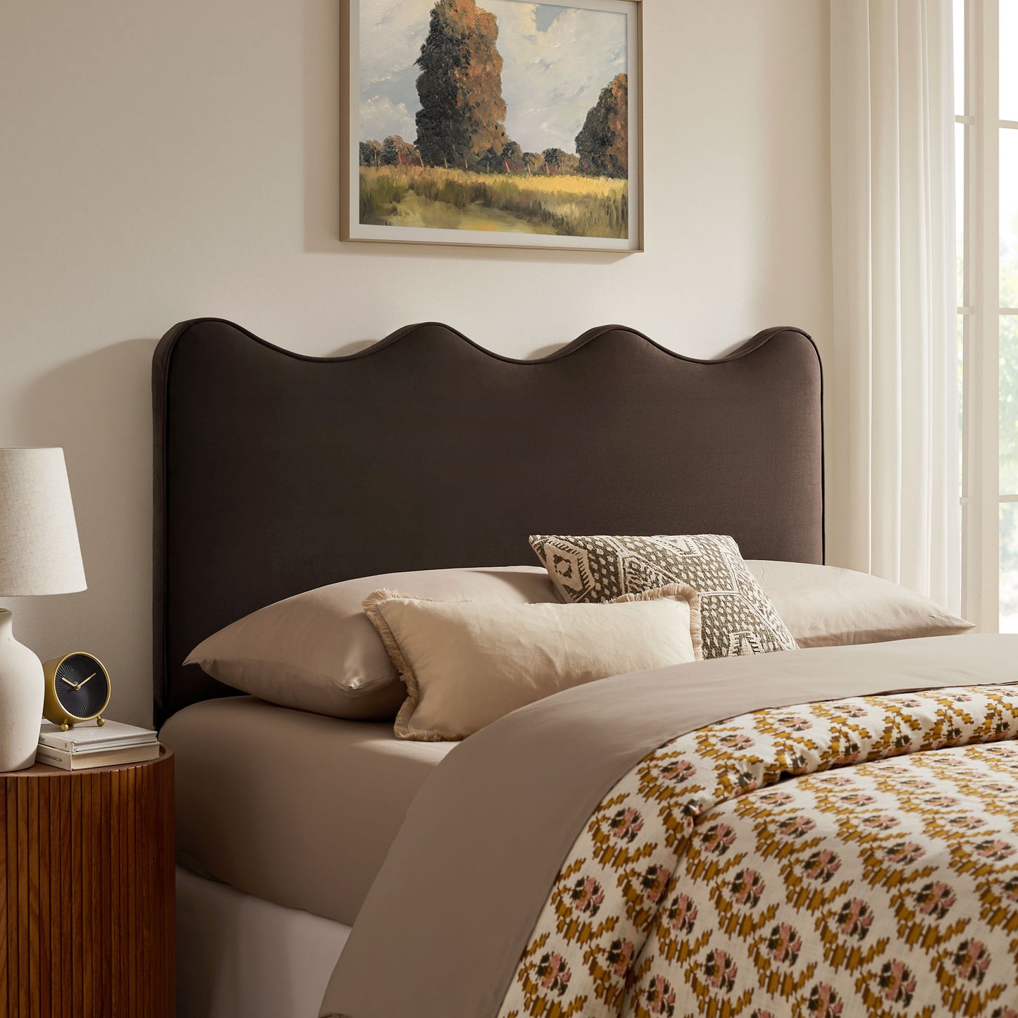 Athena Stain-Resistant Performance Velvet Queen Size Headboard by Modway