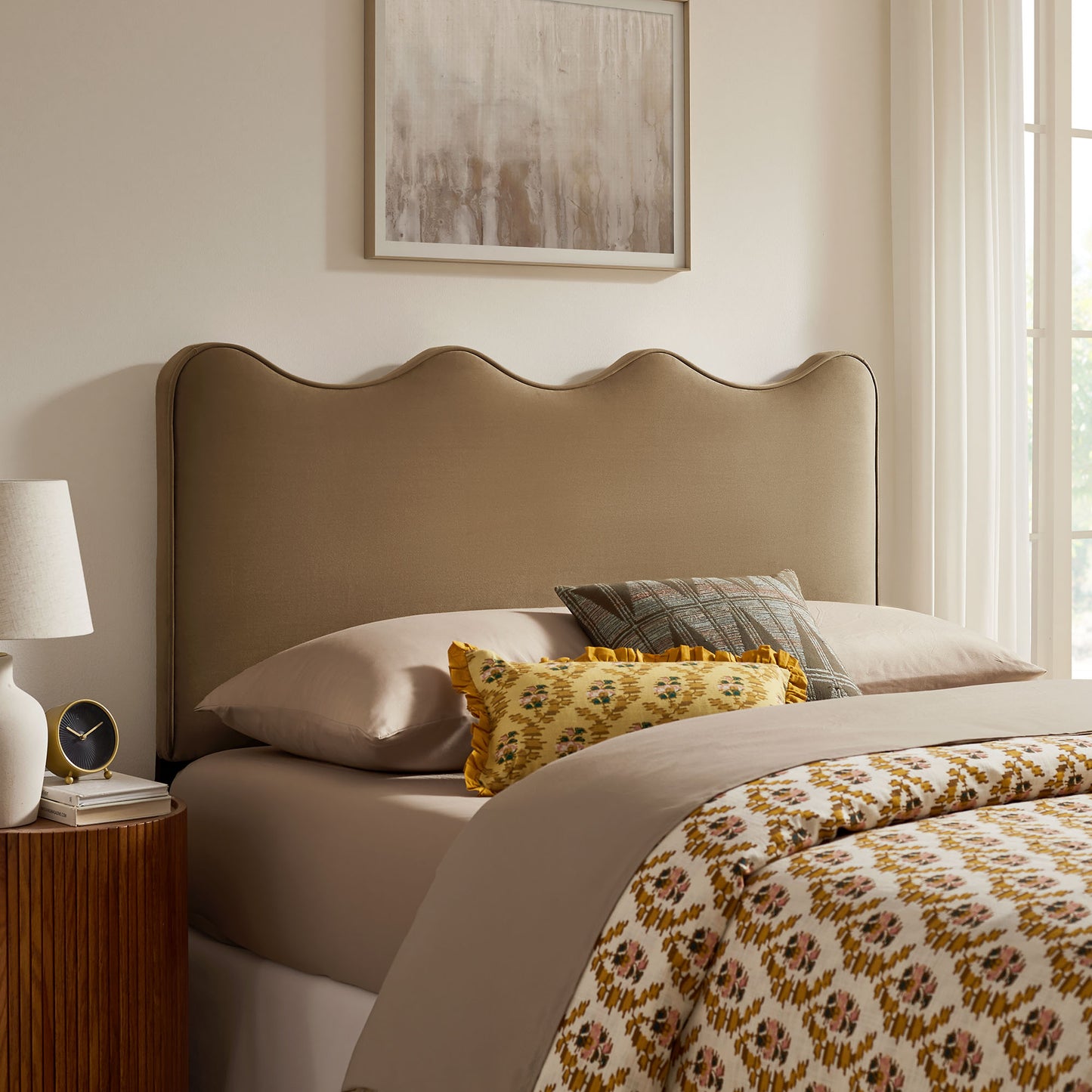 Athena Stain-Resistant Performance Velvet Queen Size Headboard by Modway