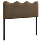 Athena Striped Fabric Upholstered Queen Size Headboard by Modway