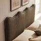 Athena Striped Fabric Upholstered Queen Size Headboard by Modway