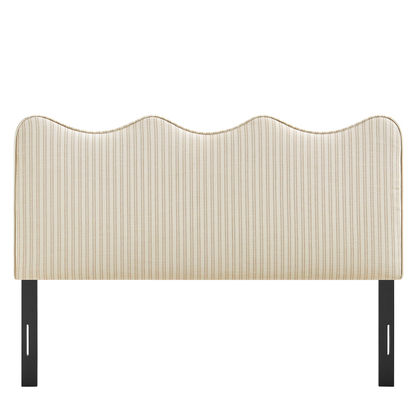 Athena Striped Fabric Upholstered Queen Size Headboard by Modway