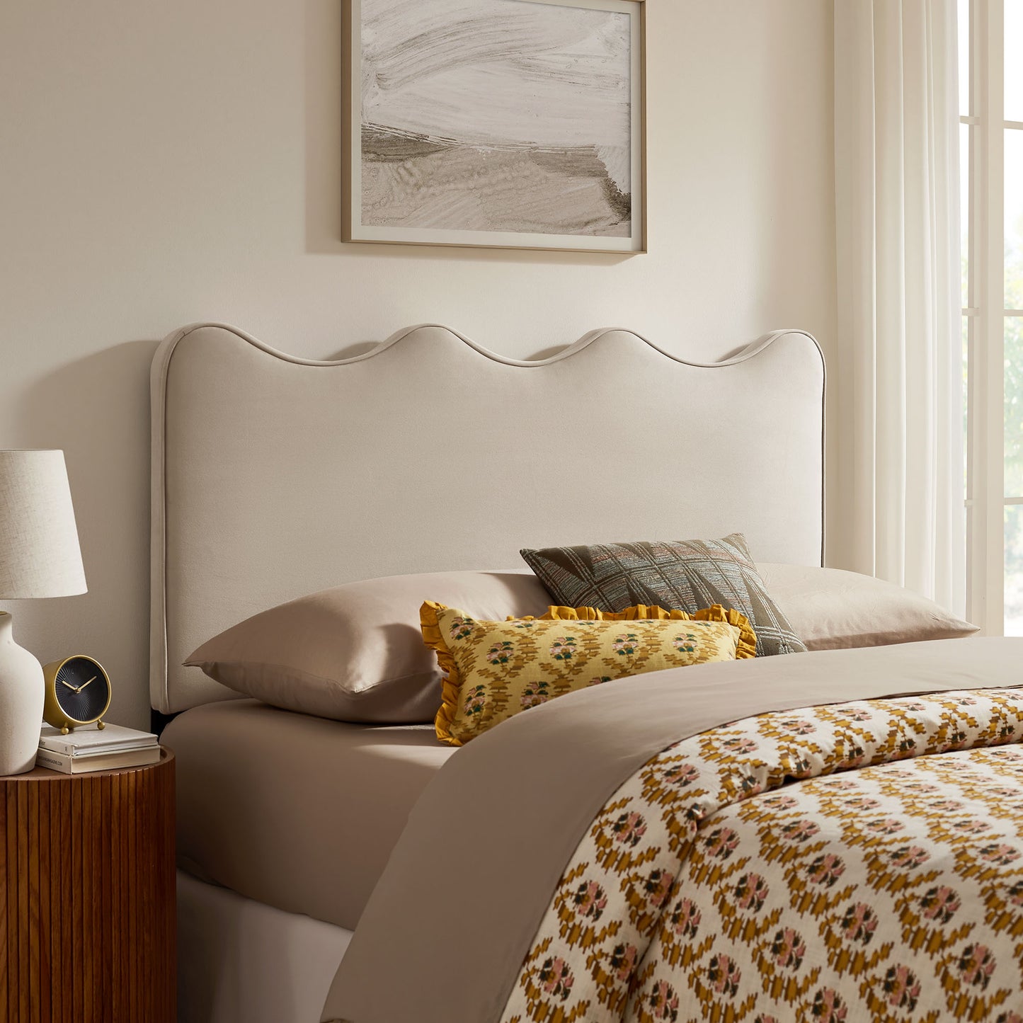 Athena Stain-Resistant Performance Velvet King Size Headboard by Modway