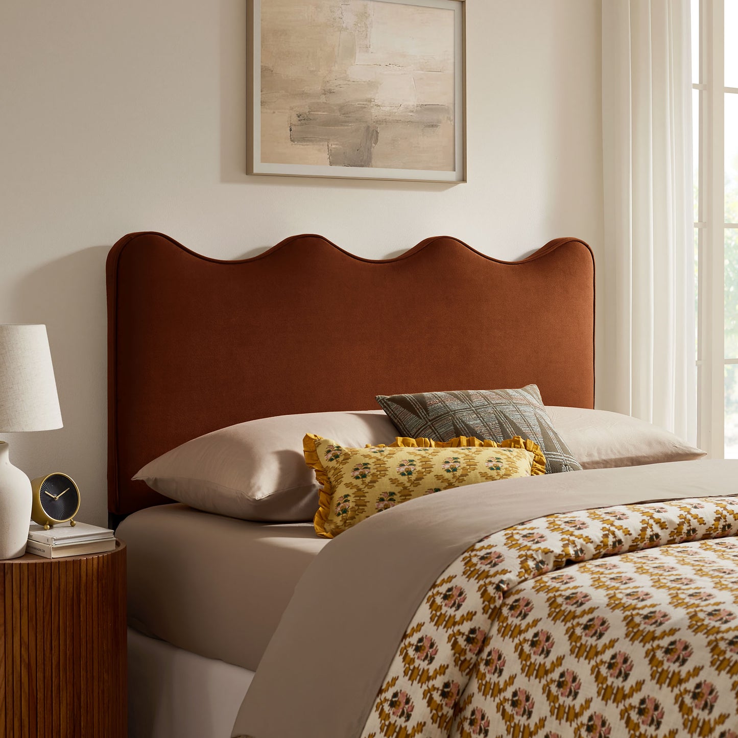 Athena Stain-Resistant Performance Velvet King Size Headboard by Modway