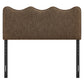 Athena Striped Fabric Upholstered King Size Headboard by Modway