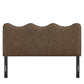 Athena Striped Fabric Upholstered King Size Headboard by Modway
