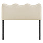 Athena Striped Fabric Upholstered King Size Headboard by Modway