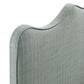 Athena Striped Fabric Upholstered King Size Headboard by Modway