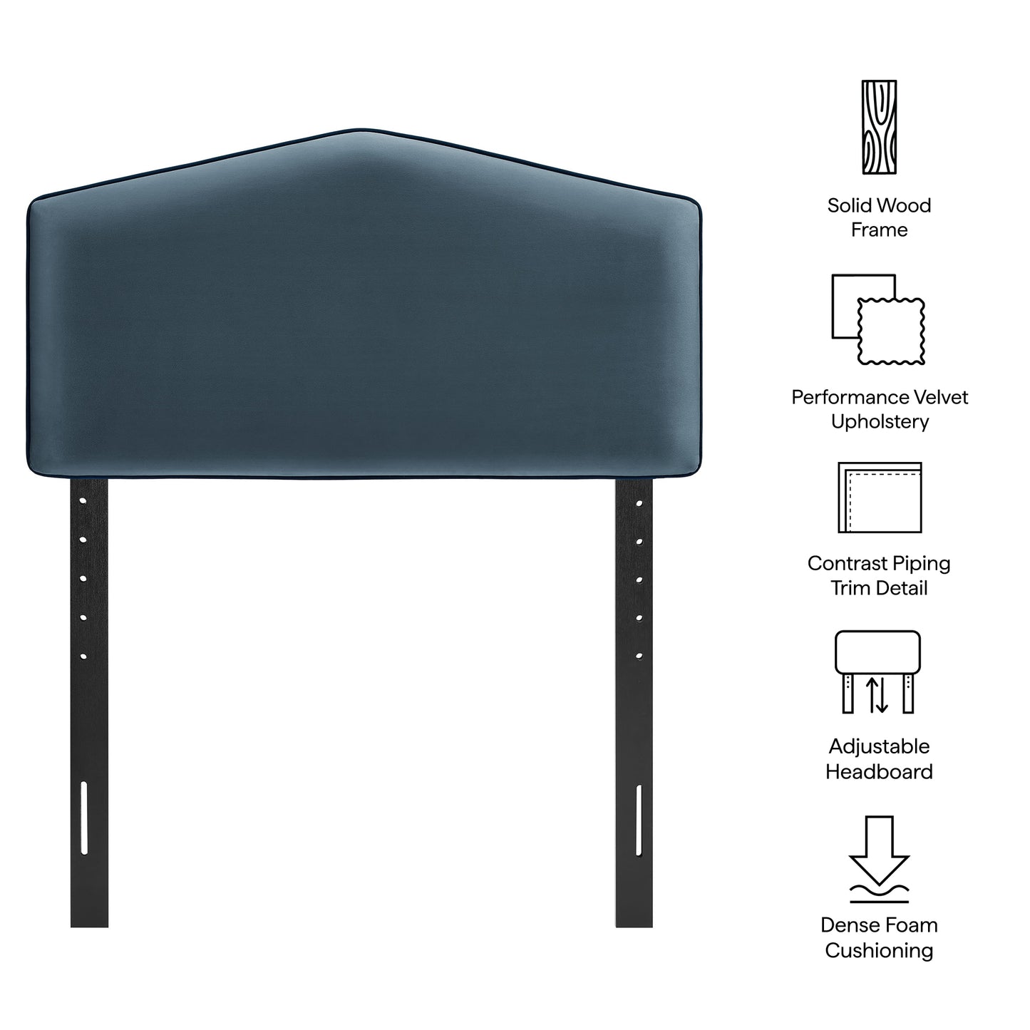 Cosette Performance Velvet Twin Size Headboard by Modway