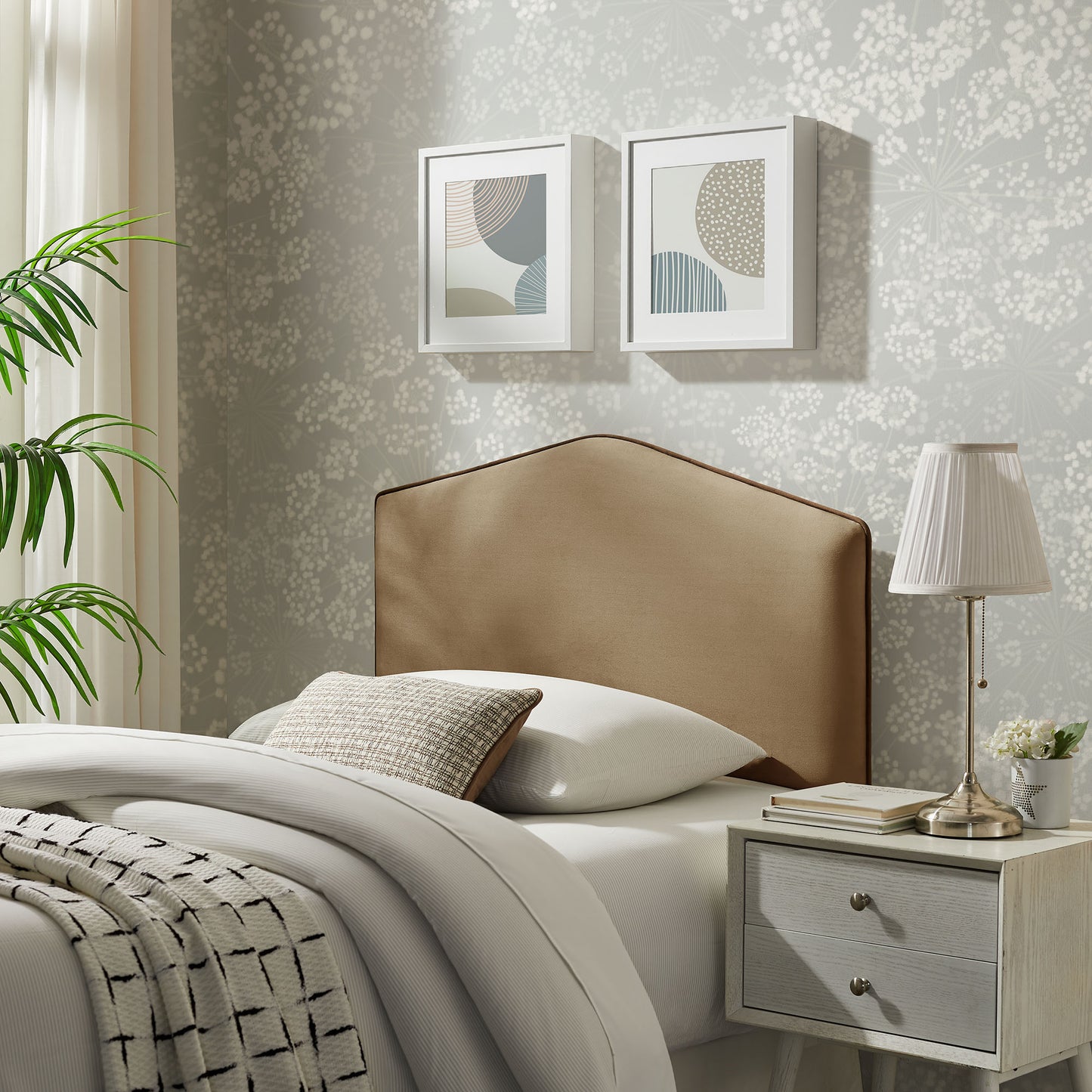 Cosette Performance Velvet Twin Size Headboard by Modway