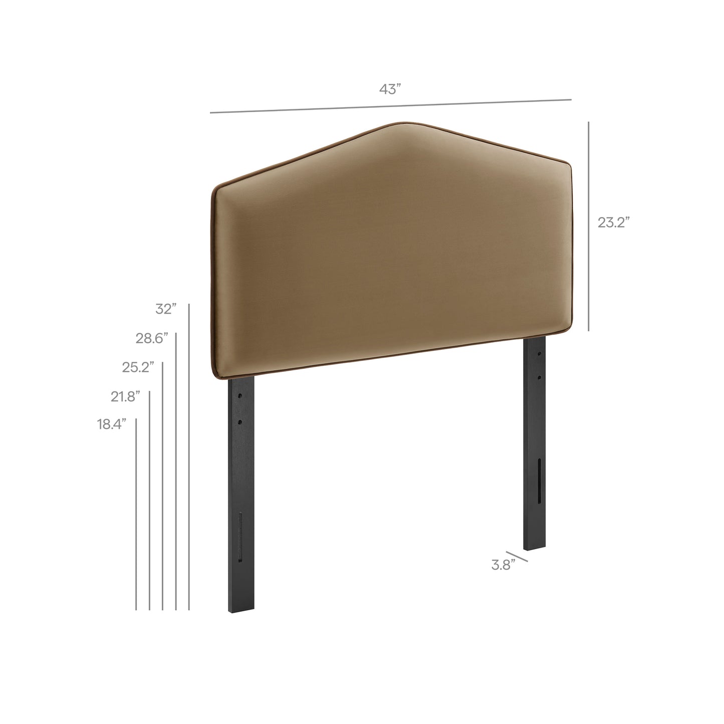 Cosette Performance Velvet Twin Size Headboard by Modway