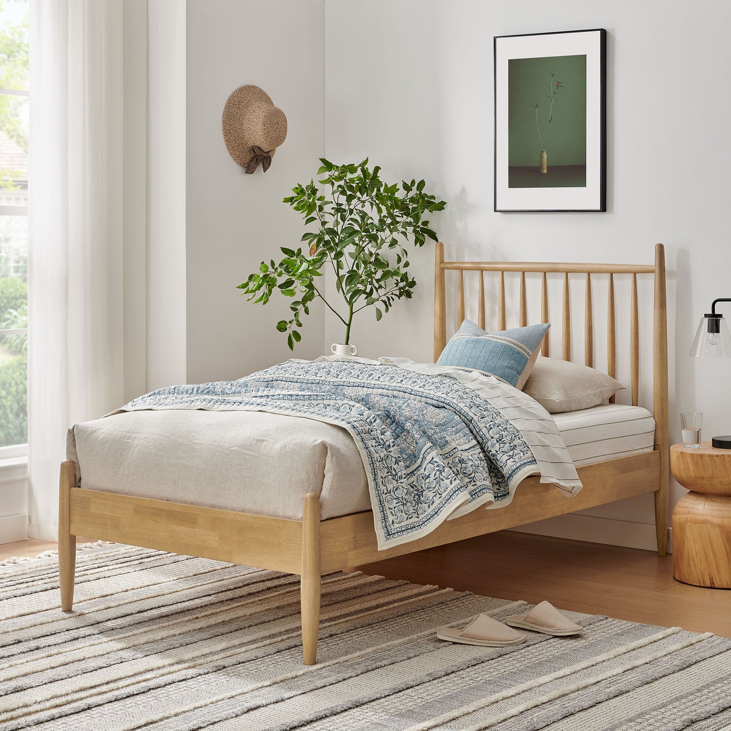 Zane Twin Size Spindle Bed Frame by Modway