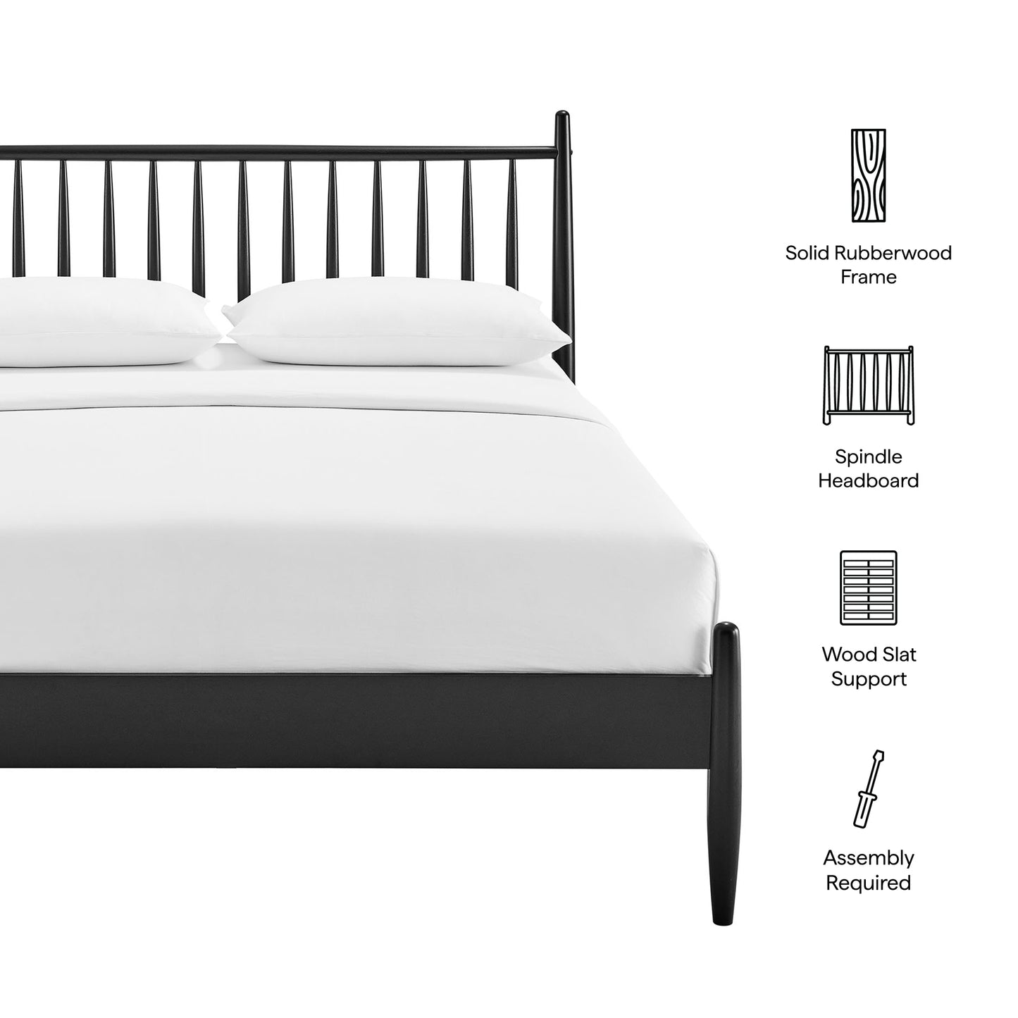 Zane Full Size Spindle Bed Frame by Modway
