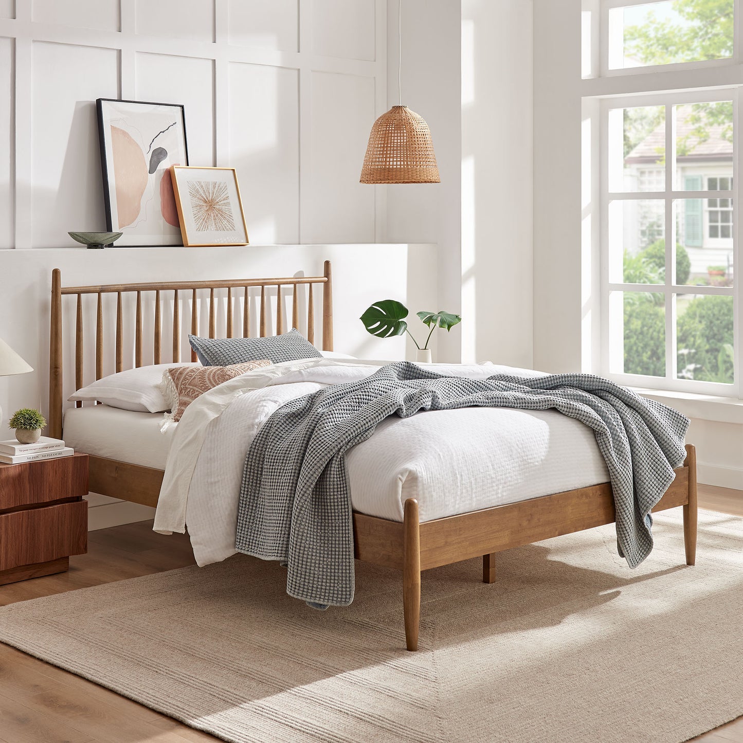 Zane Full Size Spindle Bed Frame by Modway