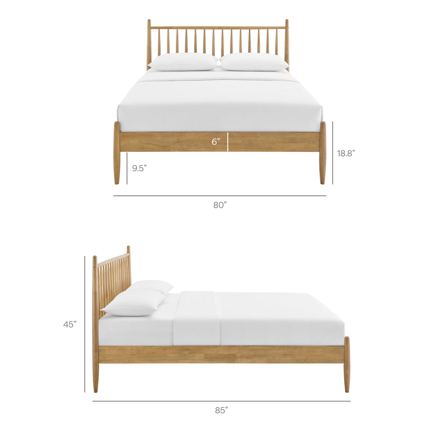 Zane King Size Spindle Bed by Modway
