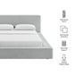 Luma Chenille Upholstered Queen Platform Bed Frame by Modway