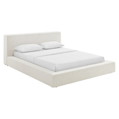 Luma Chenille Upholstered King Platform Bed Frame by Modway