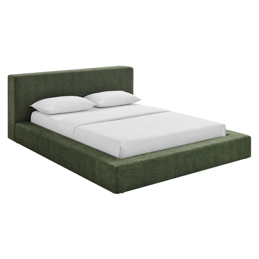 Luma Chenille Upholstered Queen Platform Bed Frame by Modway
