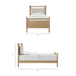 Leni Twin Size Wood Platform Bed Frame by Modway