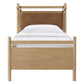 Leni Twin Size Vegan Leather and Wood Platform Bed Frame by Modway