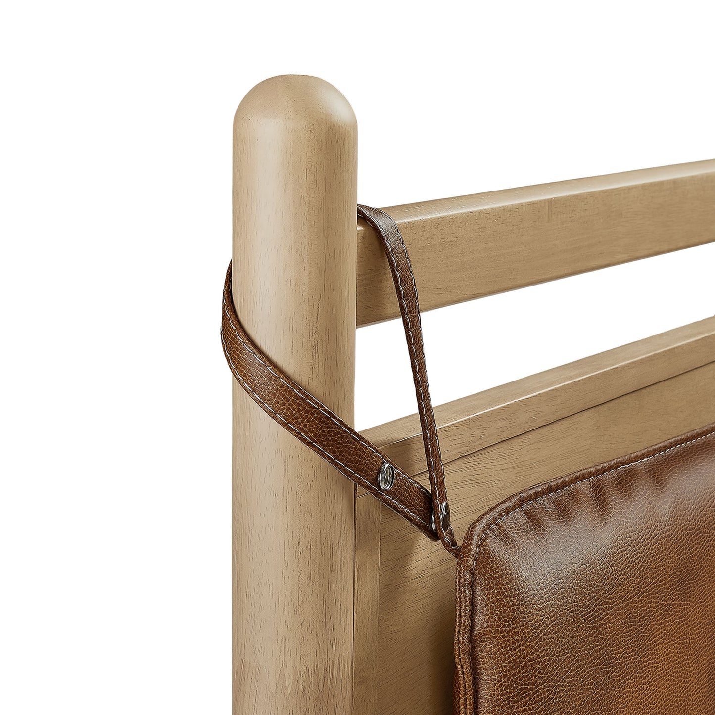 Leni Twin Size Vegan Leather and Wood Platform Bed Frame by Modway