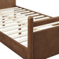 Leni Twin Size Vegan Leather and Wood Platform Bed Frame by Modway