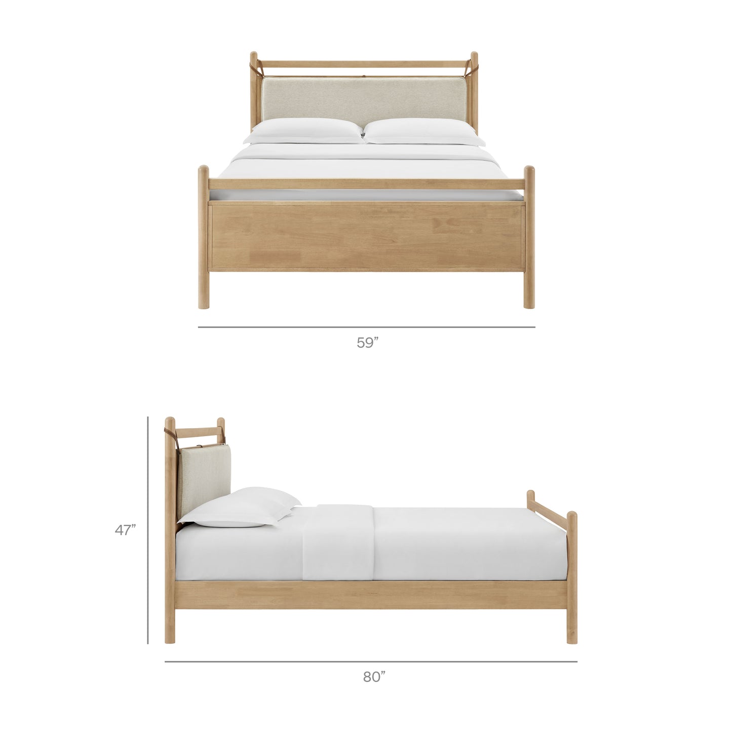 Leni Full Size Wood Platform Bed Frame by Modway