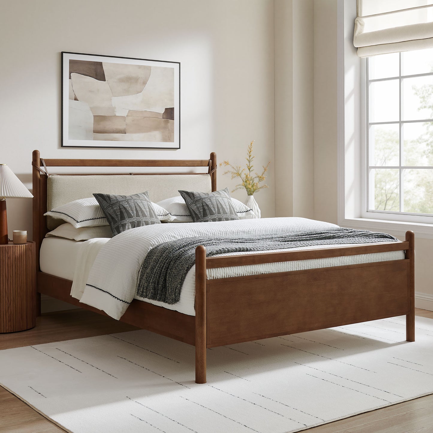 Leni Full Size Wood Platform Bed Frame by Modway
