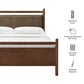 Leni Full Size Vegan Leather and Wood Platform Bed Frame by Modway