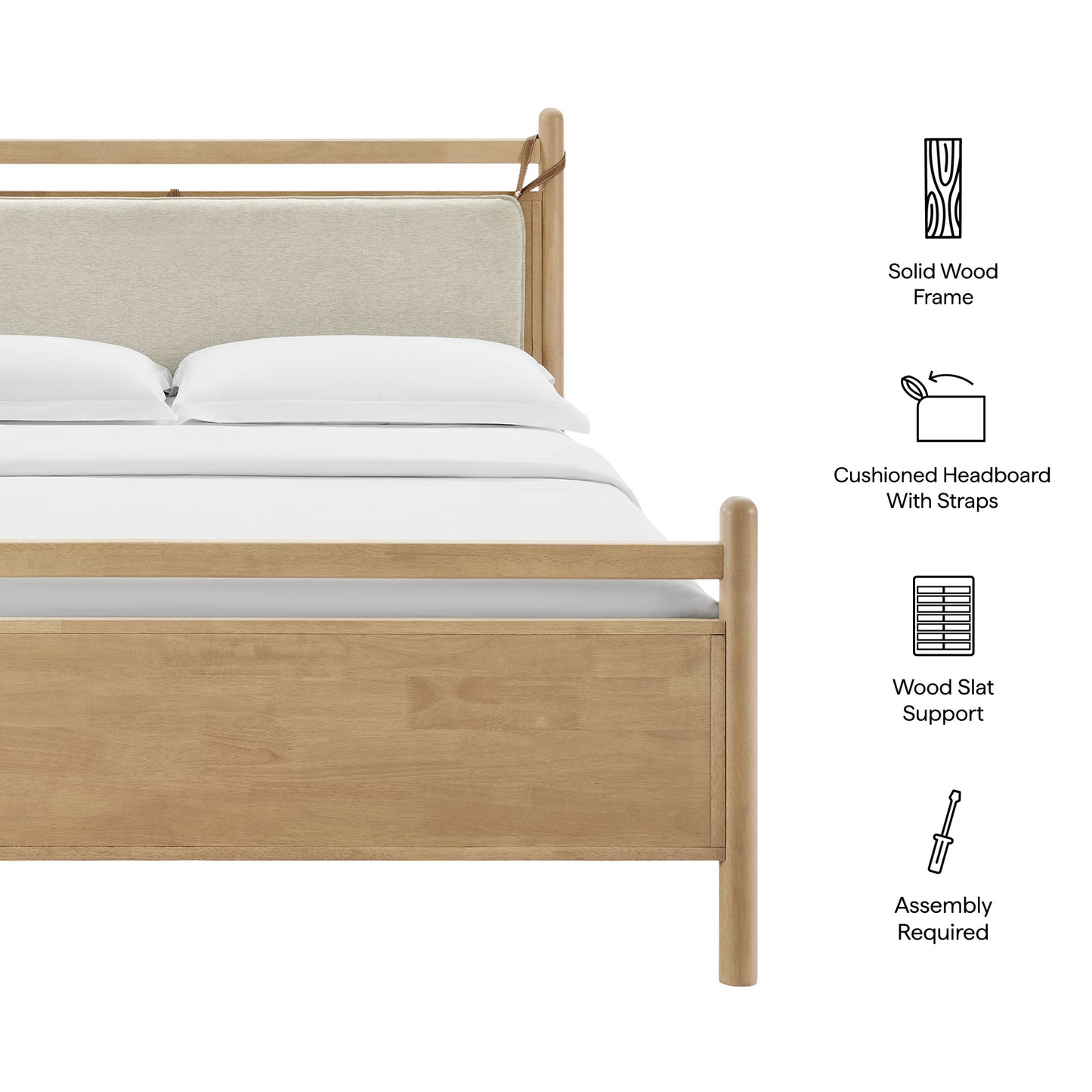 Leni Queen Size Wood Platform Bed Frame by Modway