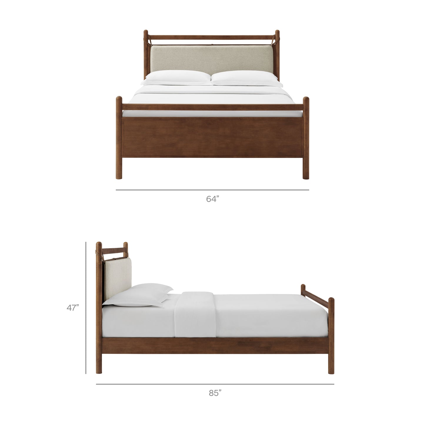 Leni Queen Size Wood Platform Bed Frame by Modway