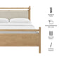 Leni King Size Wood Platform Bed Frame by Modway