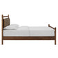 Leni King Size Vegan Leather and Wood Platform Bed Frame by Modway