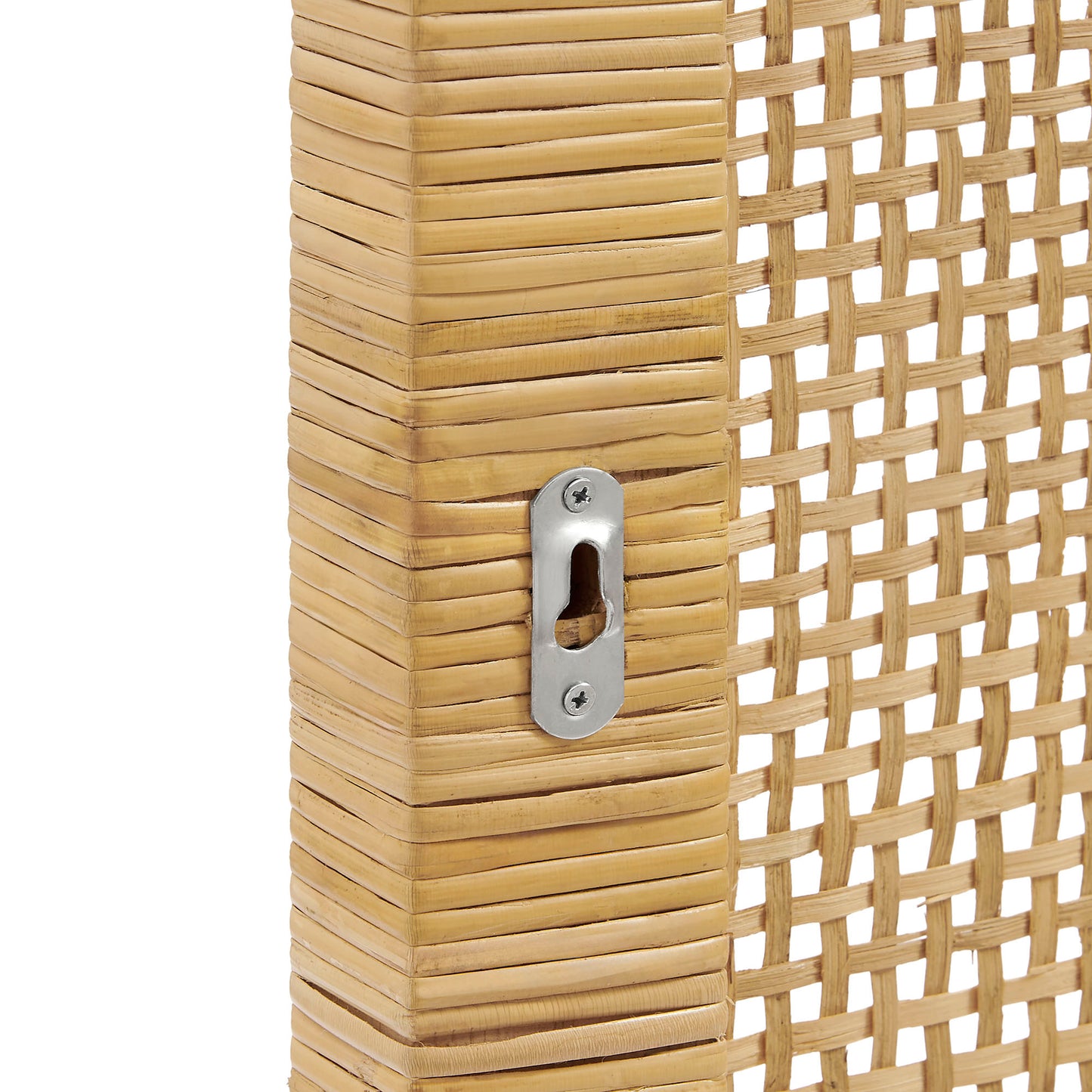 Sandy Wall Mounted Wood and Rattan Twin Size Headboard by Modway