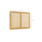 Sandy Wall Mounted Wood and Rattan Twin Size Headboard by Modway