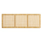 Sandy Wall Mounted Wood and Rattan King Size Headboard by Modway