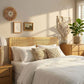 Sandy Wall Mounted Wood and Rattan King Size Headboard by Modway